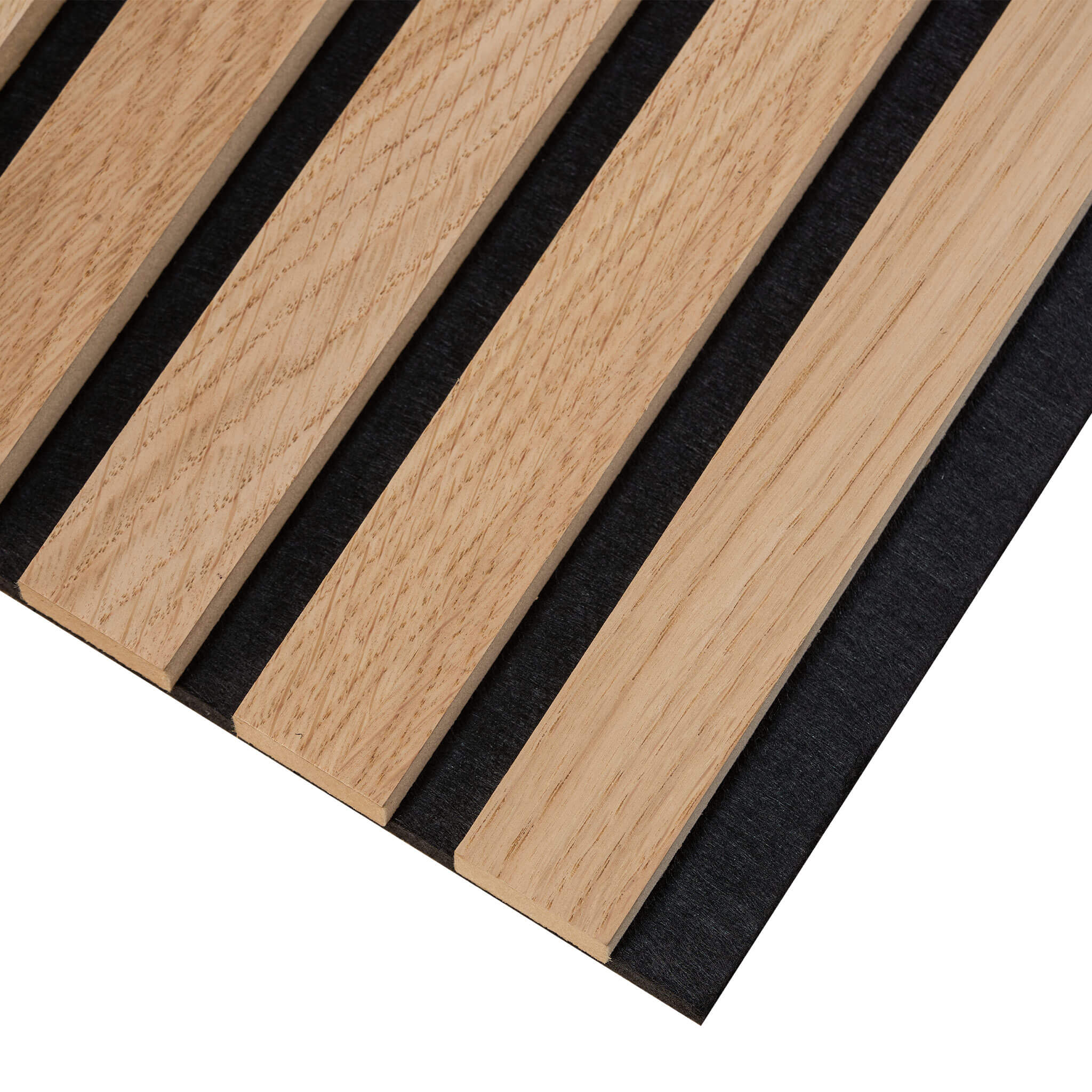 Panneau acoustique Walleu 60 x 60 cm | Chêne Naturel Feutre Noir