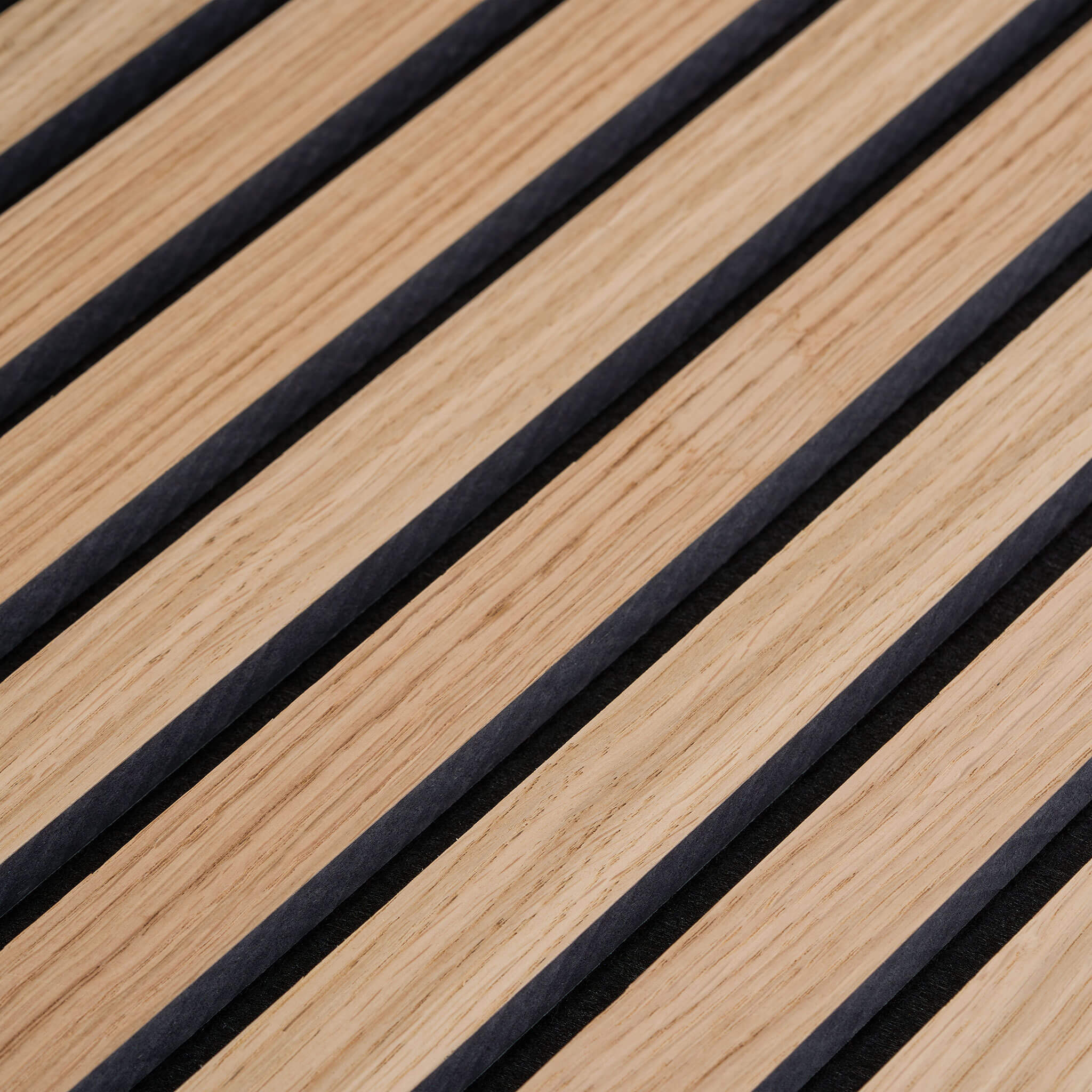 Panneau acoustique Walleu 60 x 60 cm | Chêne Naturel - Noyau Noir - Feutre Noir
