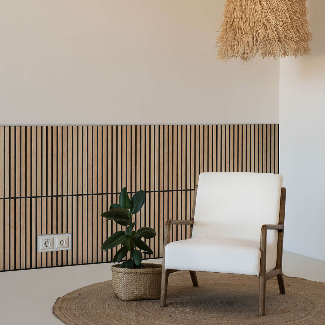 Panneau acoustique Walleu 60 x 60 cm | Chêne Rustique