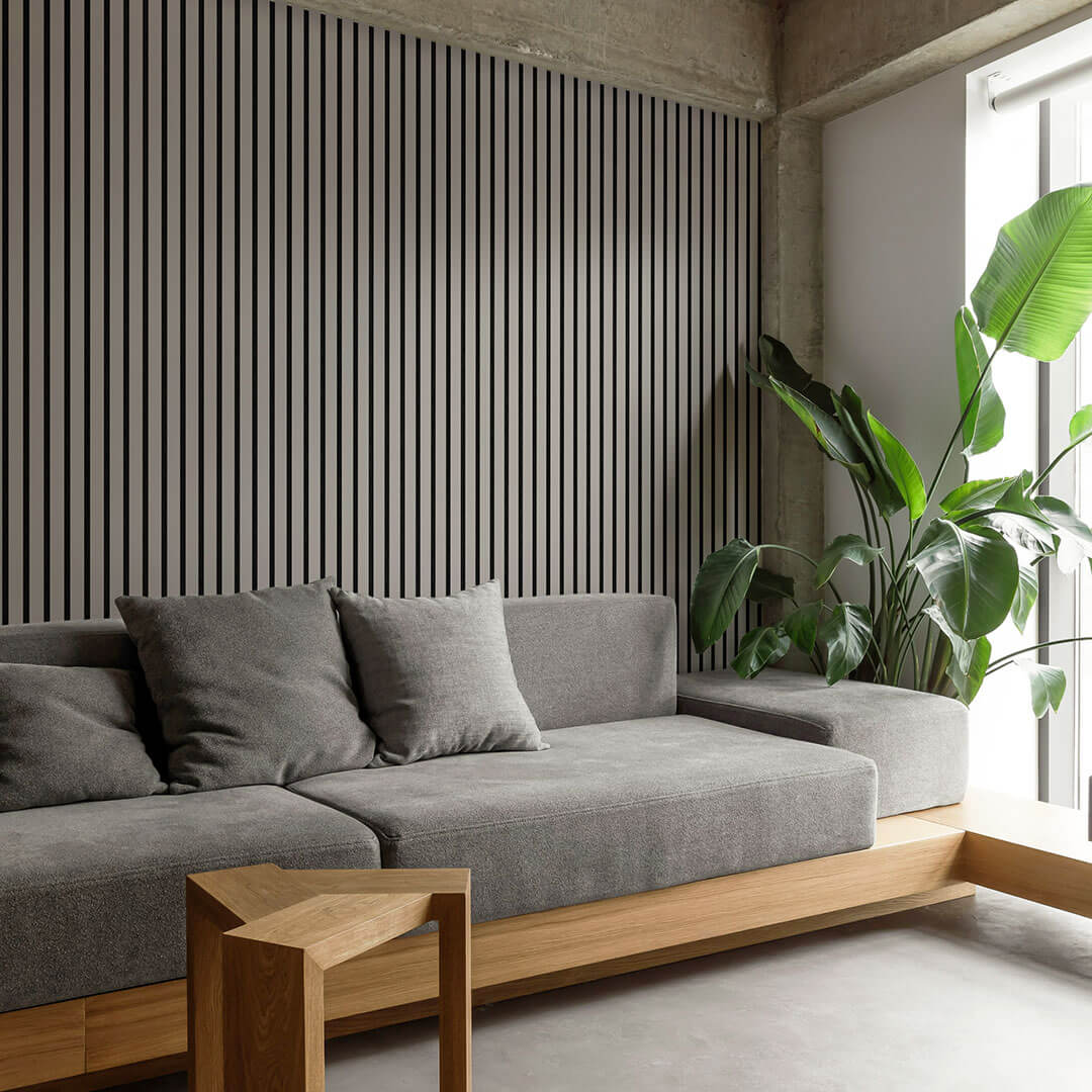 Panneau acoustique Walleu 240 x 60 cm | Cendré