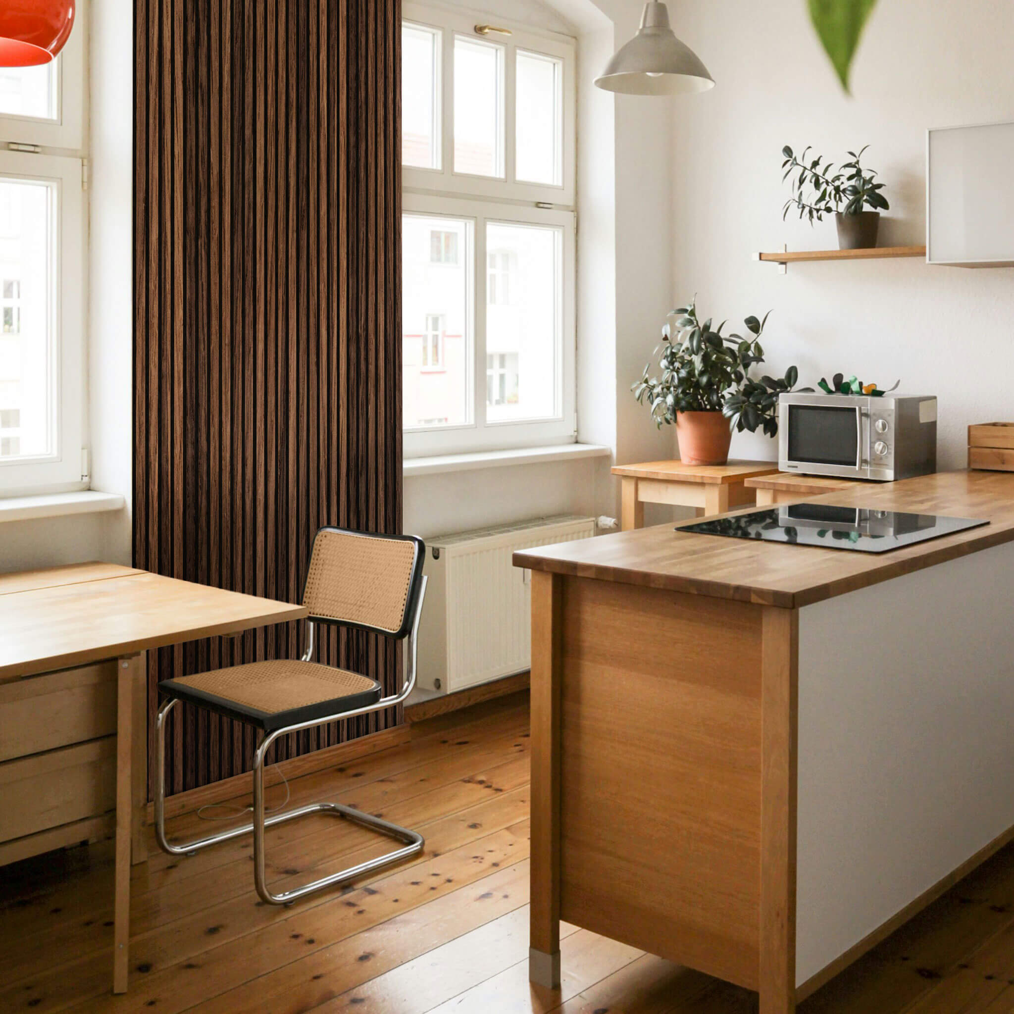 Panneau acoustique Walleu 240 x 60 cm | Chêne Fumé