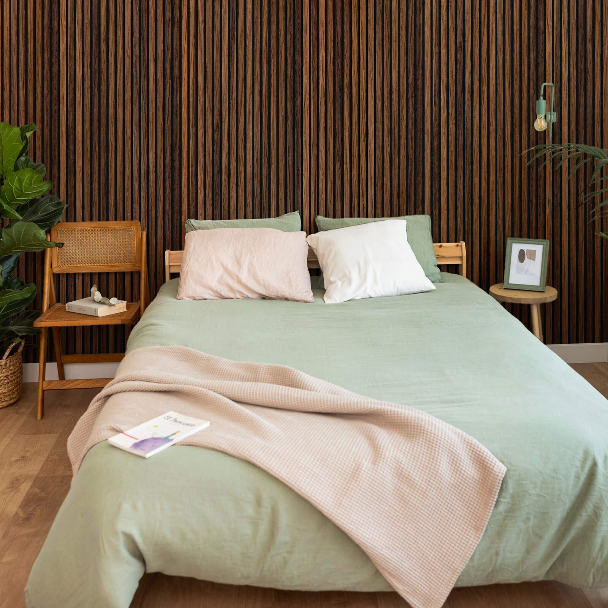 Panneau acoustique Walleu 240 x 60 cm | Chêne Fumé