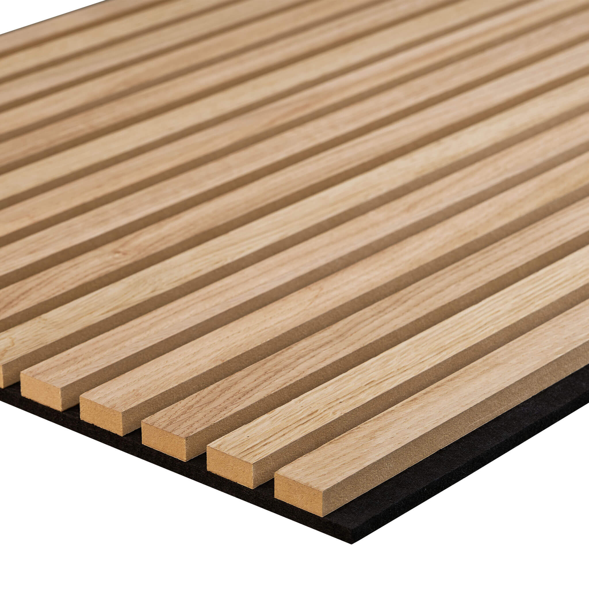 Panneau acoustique Walleu 60 x 60 cm | Chêne Naturel Feutre Noir