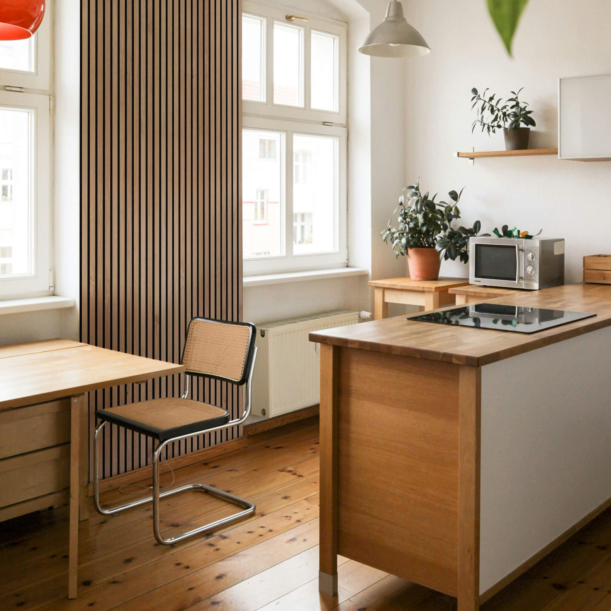 Panneau acoustique Walleu 240 x 60 cm | Chêne Rustique