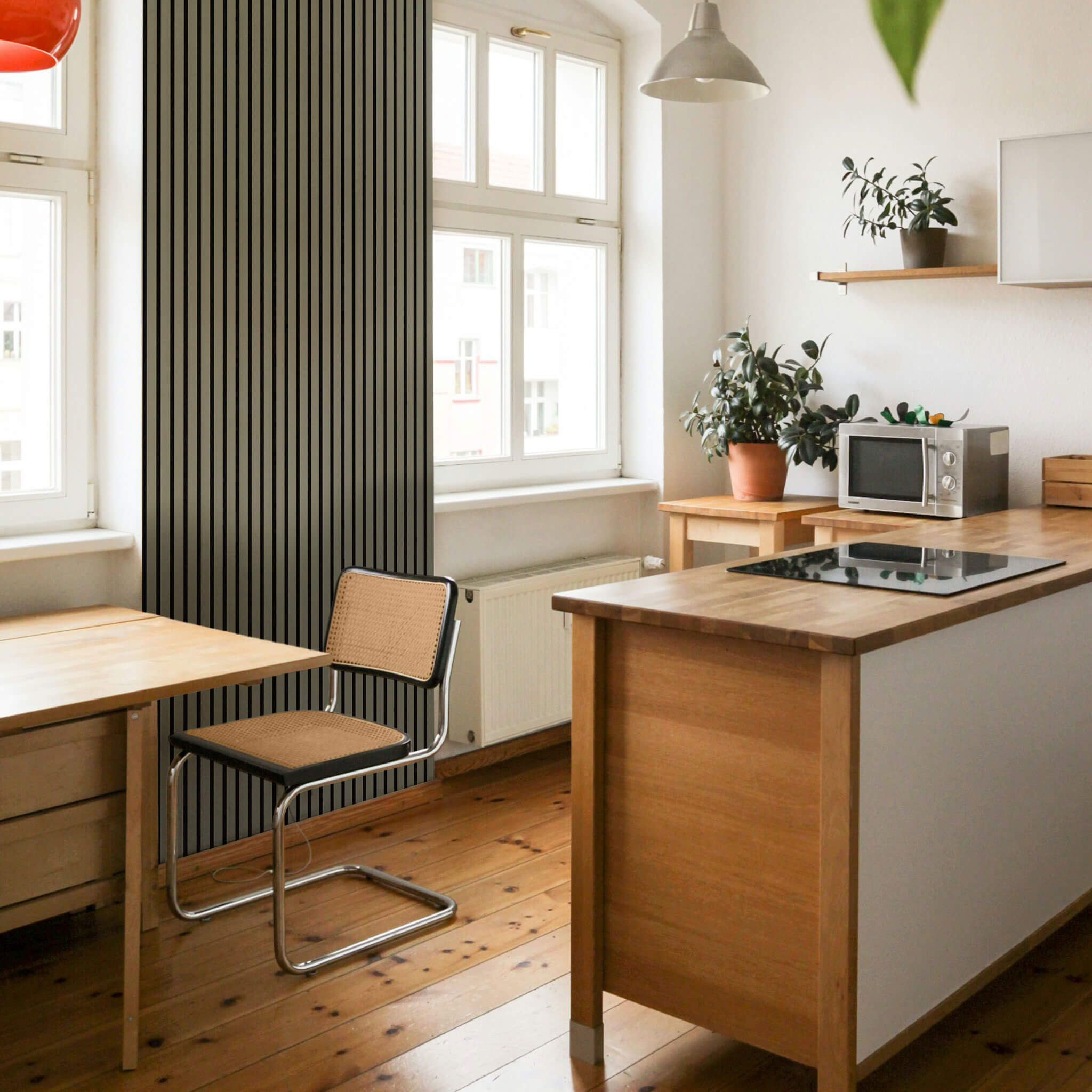 Panneau acoustique Walleu 240 x 60 cm | Olive