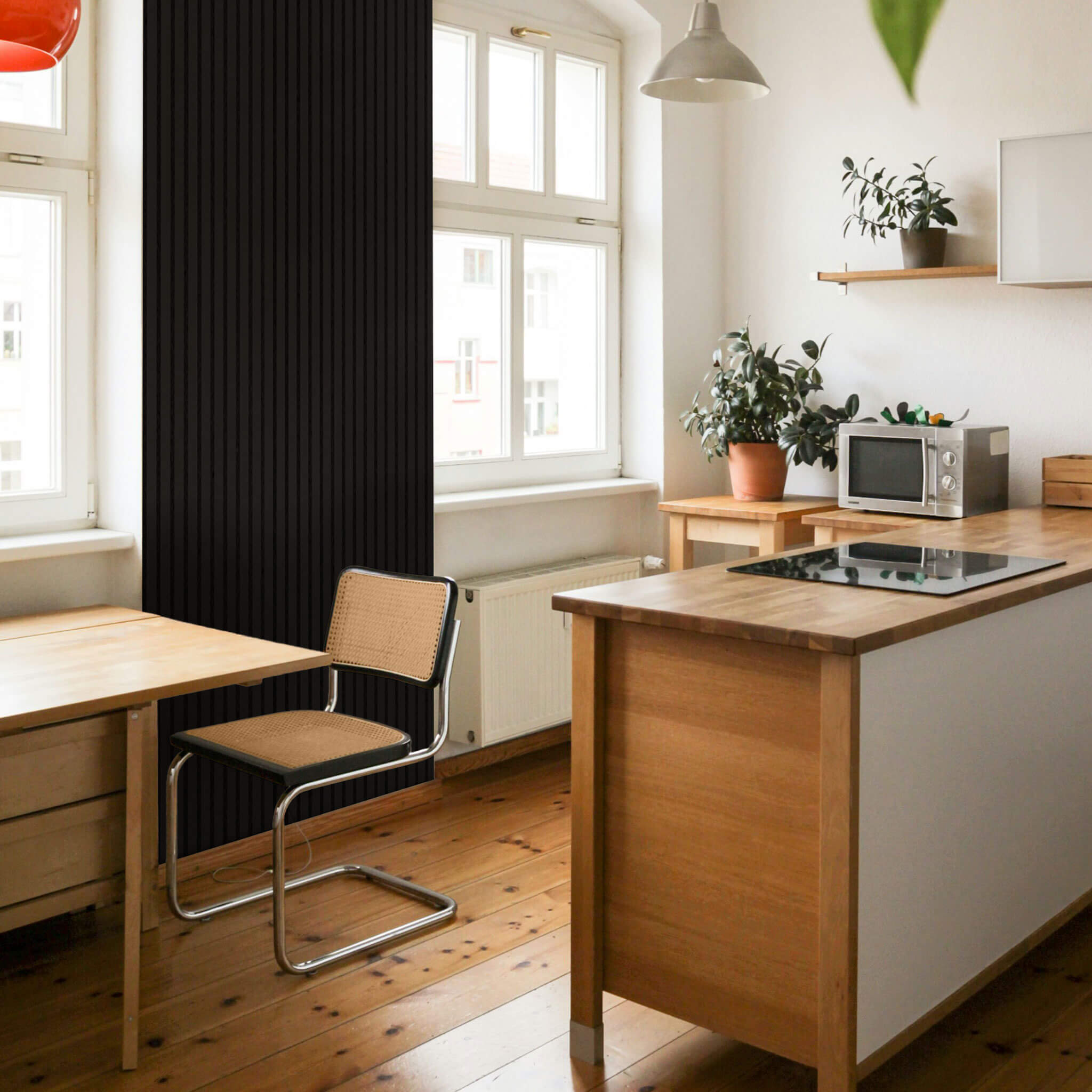 Panneau acoustique Walleu 240 x 60 cm | Noir