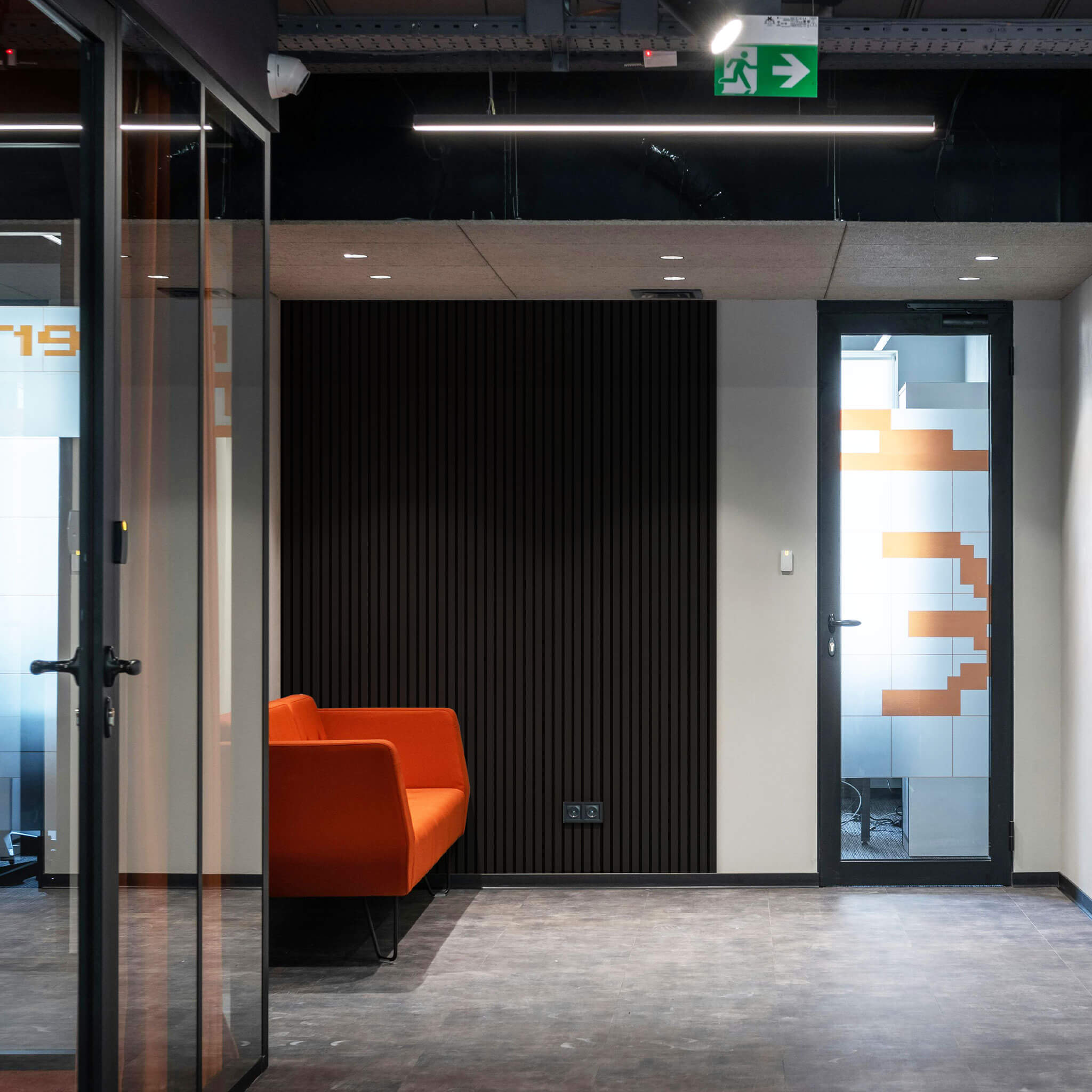 Panneau acoustique Walleu 240 x 60 cm | Noir