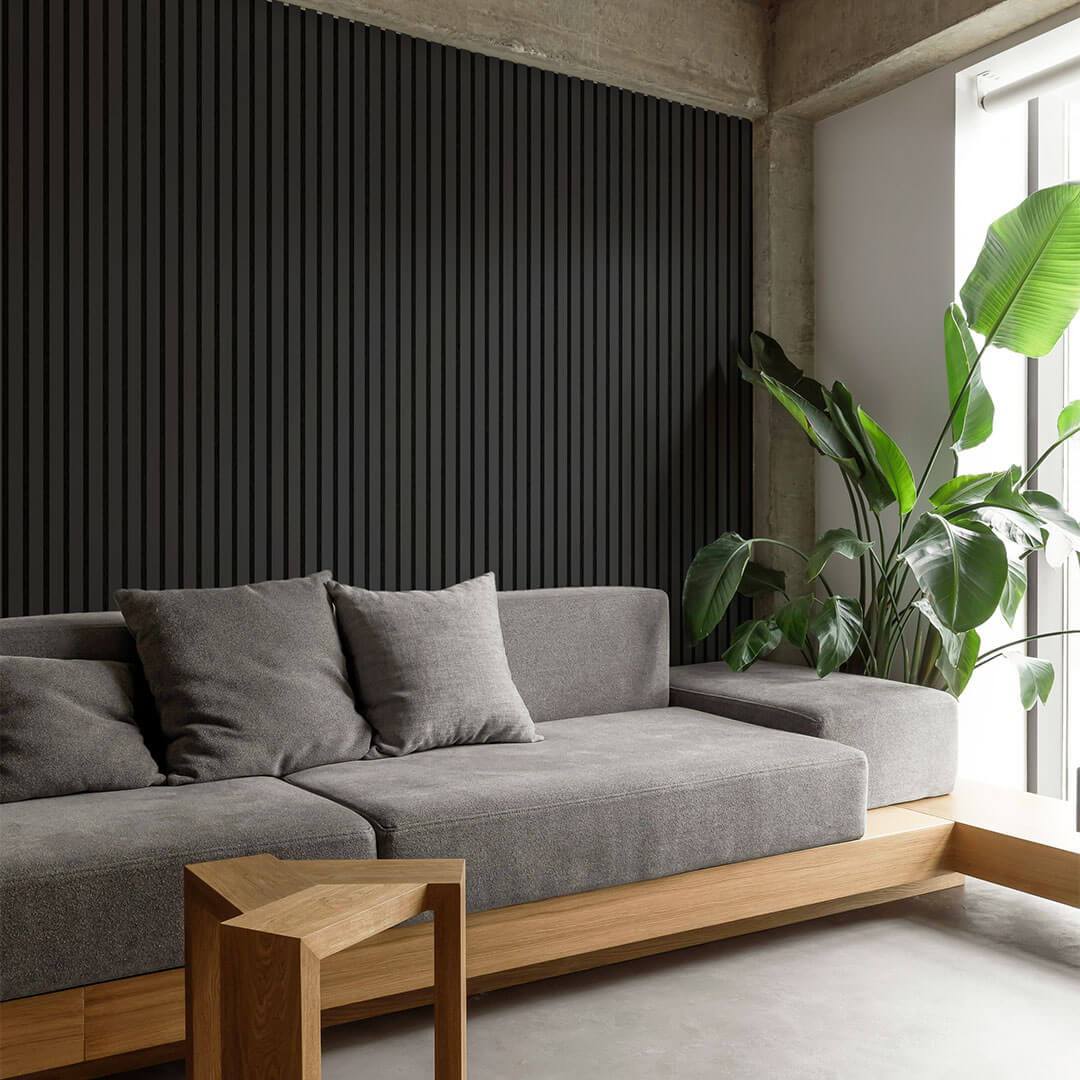 Panneau acoustique Walleu 240 x 60 cm | Noir