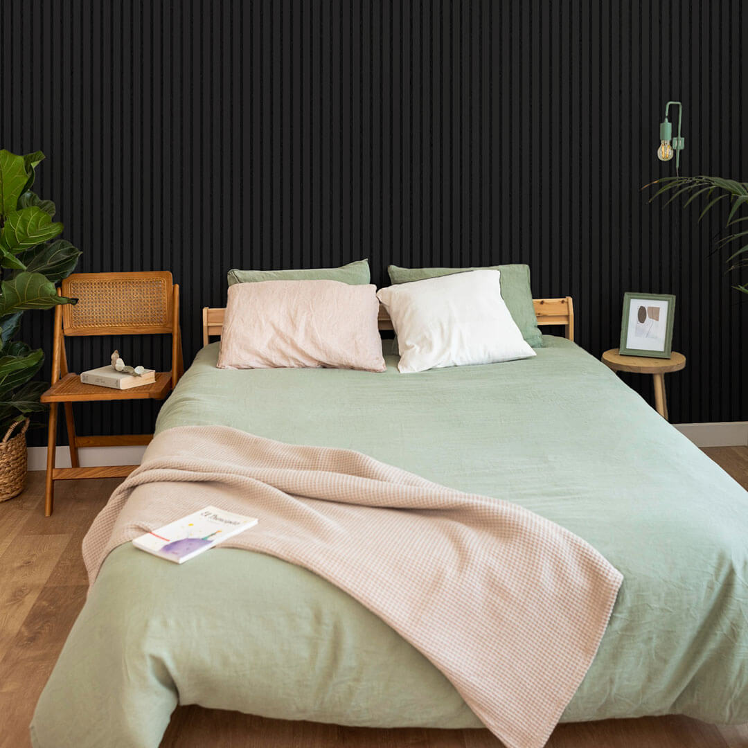 Panneau acoustique Walleu 240 x 60 cm | Noir