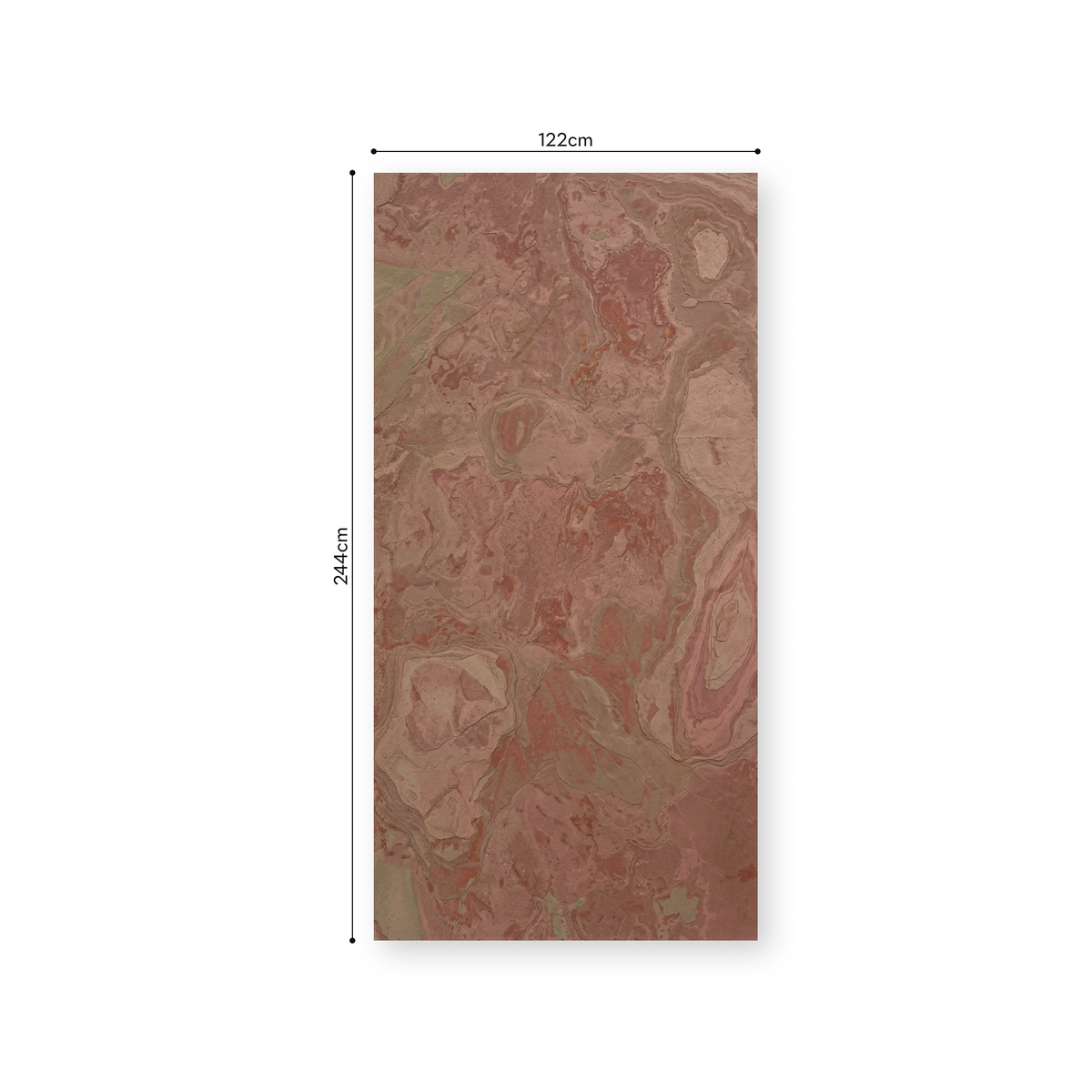 Folha Petra Flex com medidas 244 x 122 cm